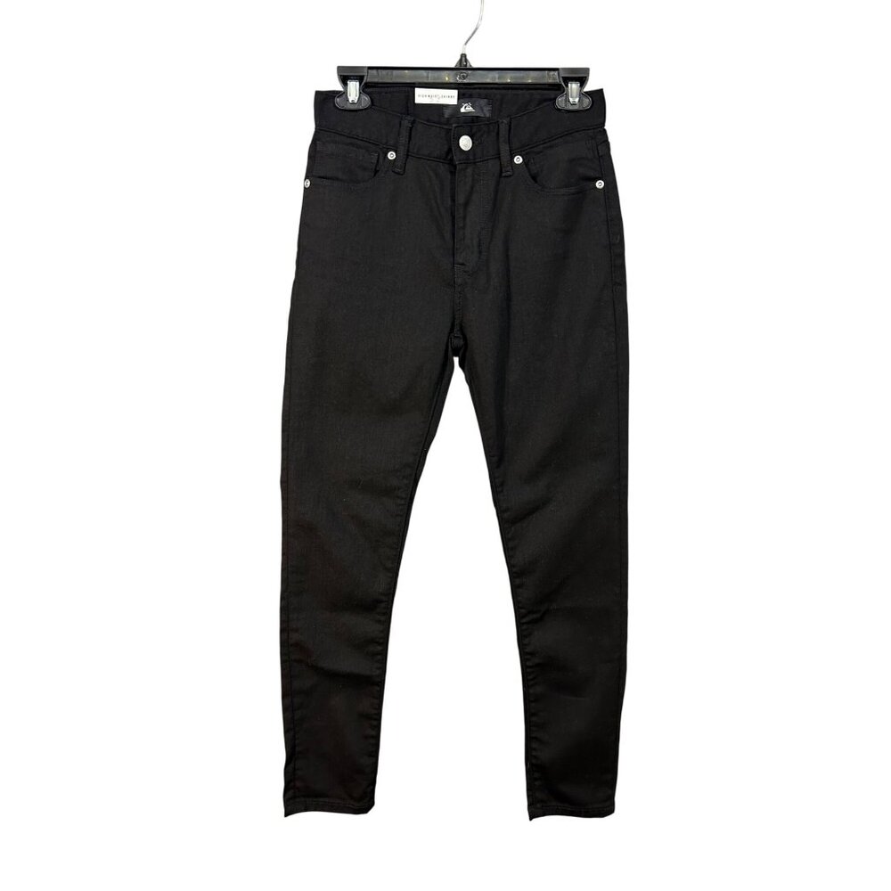 Quicksilver High Waist Skinny Black Denim Jeans Women’s Size 25 NWT